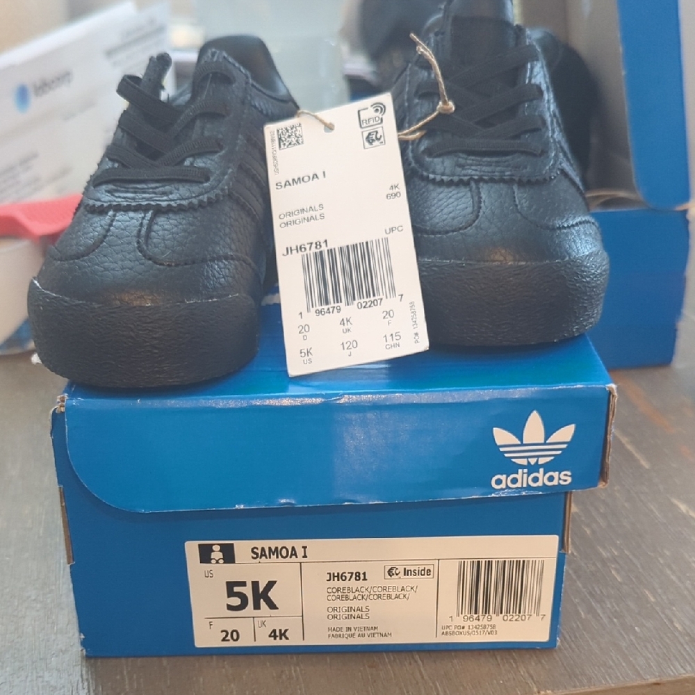 Adidas Kids Black Samoa Sneakers